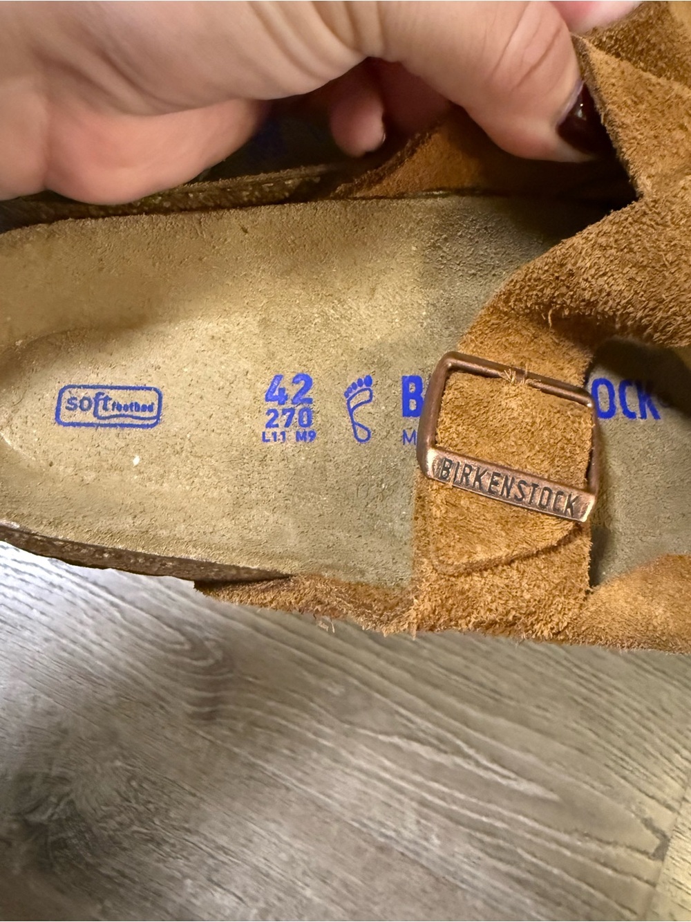 BIRKENSTOCK Lugano Soft Footbed sandals in mink NWOB - Picture 2 of 8